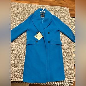Zara Royal Blue Wool Coat